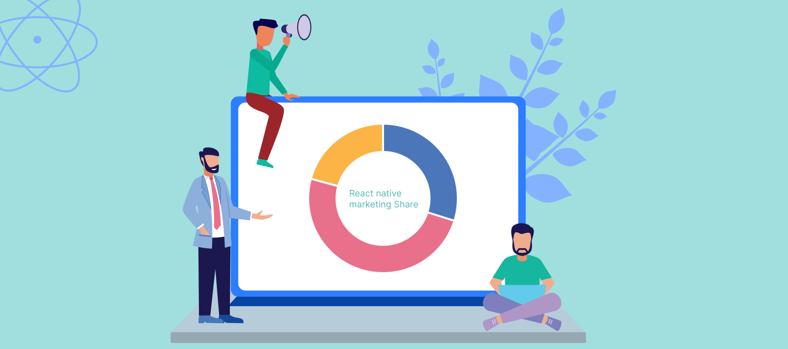 How widely is React Native used in terms of market share_