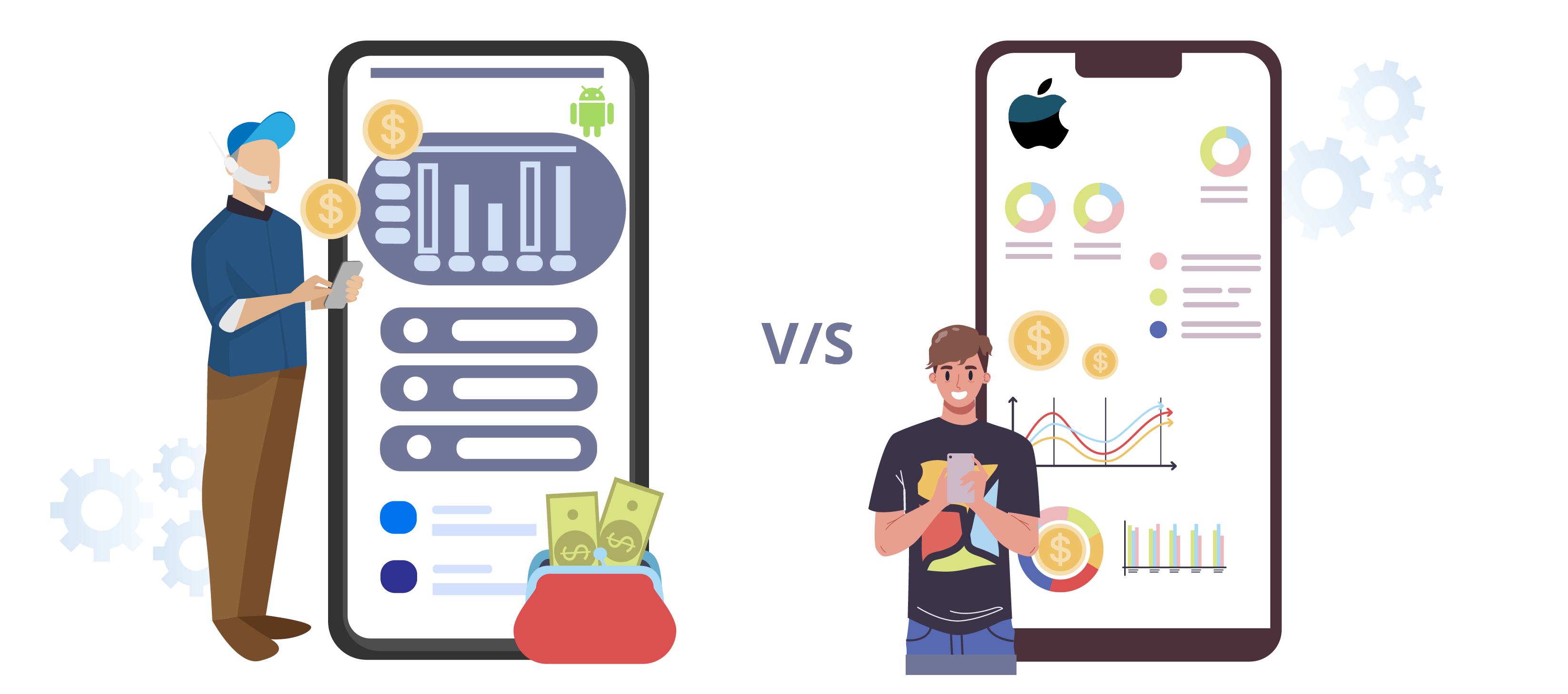 Comparison of android and iOS app development cost