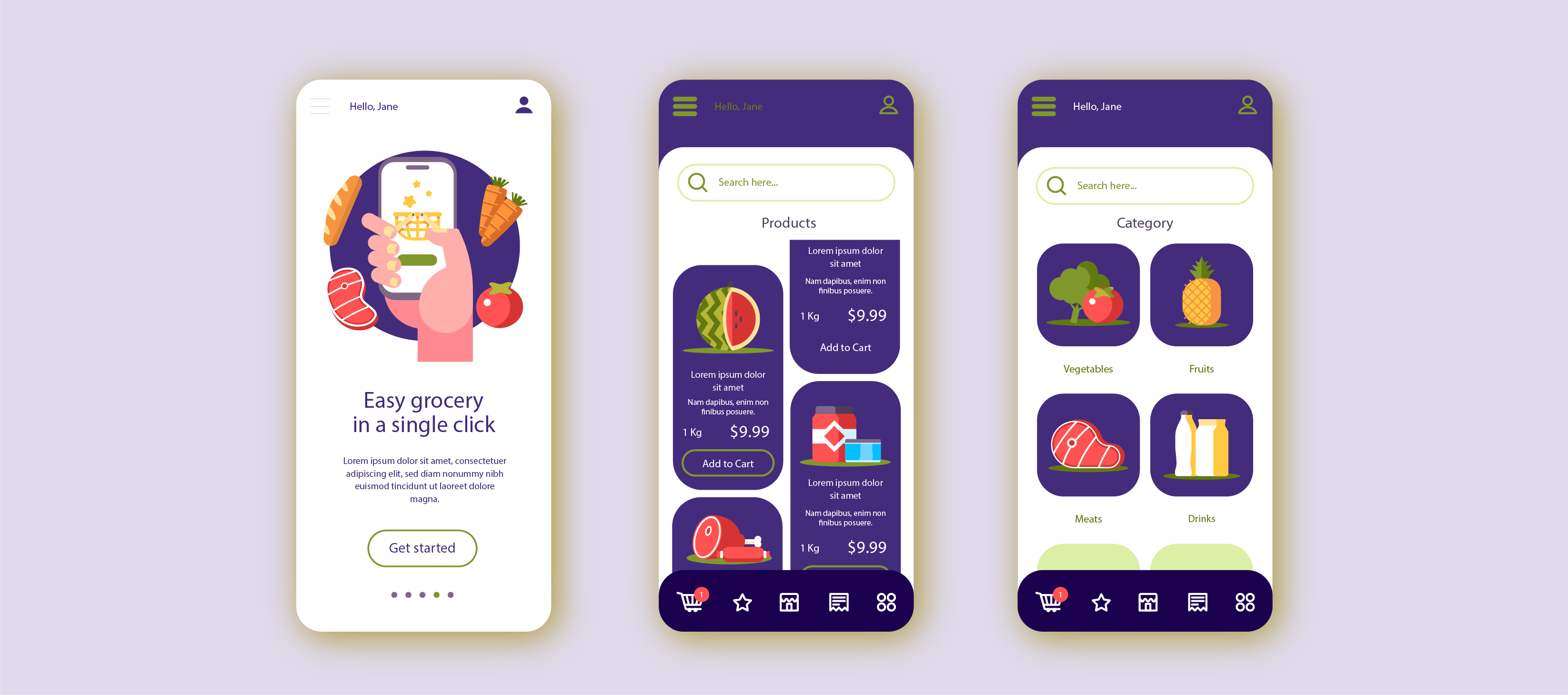 Grocery shopping App development Features